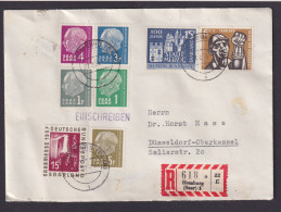 Saar Saarland R Brief Homburg Saar MIF Heuss U.a. Düsseldorf Oberkasse - Used Stamps