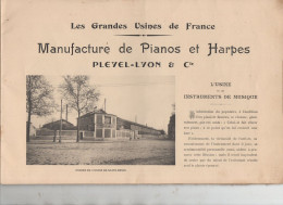Lyon (69) "les Grandes Usines De France"  Album PLEYEL Maniufacture De Pianos Et Harpes   (CAT7215) - Advertising