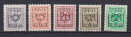 Belgique: COB N° PRE 630/34 Série 44: Neuf(s), **, MNH, Sans Charnière. TTB !! - Typo Precancels 1951-80 (Figure On Lion)