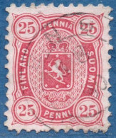 Finland Suomi 1875 25 Kop Stamp Analin-red Perf 11 Cancelled - Gebraucht