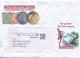 BRD / Bund Konstanz Dialaogpost DV 05 0,39 Euro 2024 Primus GmbH Fussball-Europameisterschaft Zeppelin - Lettres & Documents