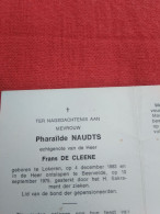 Doodsprentje Pharaïlde Naudts / Lokeren 4/12/1883 Beervelde 10/9/1975 ( Frans De Cleene ) - Religion & Esotérisme