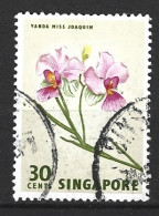 SINGAPOUR. N°60 Oblitéré De 1962. Orchidée. - Orchideeën