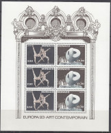 MONACO  Block 59, Postfrisch **, Europa CEPT: Zeitgenössische Kunst, 1993 - Blocks & Sheetlets