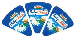 ALGERIA - 3 Etiquettes FROMAGE Labels CHEESE " BABY CHEESE " Queso Formaggio Kaas Etiquette Label Etiketten - 2024 - Formaggio