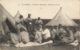 MIKICP4-028- MAROC PRISONNIERS ALLEMANDS L HEURE DE LA SOUPE - Other & Unclassified