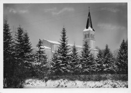 MONTRET - Eglise Sous La Neige - Photo-Carte Lucien Thomas - Andere & Zonder Classificatie