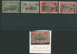 Congo Belge - Mols (récupération) : Ensemble De 5 Timbres Avec Surcharge Déplacée / Curiosité. Oblitéré, Sans Gomme. - Used Stamps