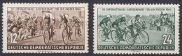 Allemagne DDR 1953 Mi 355-357 MH Événement De Paix Prague-Berlin-Warszawa Cyclistes (H28) - Neufs