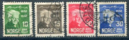 NORWAY 1932 Bjørnson Centenary Used.  Michel 163-66 - Used Stamps