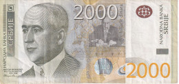 BILLETE DE SERBIA DE 2000 DINARA DEL AÑO 2012 (BANKNOTE) - Serbia