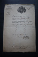 1824   Nomination Royale   D'officier  Autographe Marquis De Clermont Tonnerre - Historical Documents