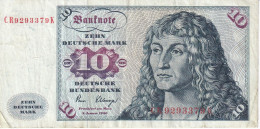 BILLETE DE ALEMANIA DE 10 MARK DEL AÑO 1980  (BANKNOTE) - 10 Deutsche Mark