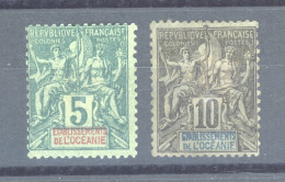 Océanie  :  Yv  4-5  * - Unused Stamps