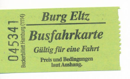 BRD Burg Eltz / Mosel Busfahrkarte 2024 - Europe