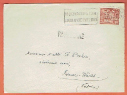 37P - Devant D'envel - Griffe ROMEDENNE 1948 Sur 762 Vers Franc-Warêt -Vedrin - Linear Postmarks