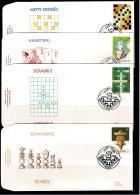 1995 2592 2593 2594 2595 FDC's   (Brus/Brux) : Spel En Ontspanning /  Jeux & Loisirs - 1991-2000