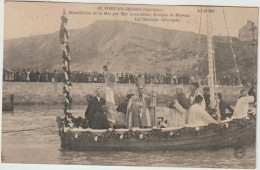 Calvados : PORT En Bessin : Bénédiction D Elma  Mer Par Mgr Lemonnier , éveque De Bayeux , La  Chaloupe Bateau - Port-en-Bessin-Huppain