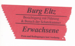 BRD Burg Eltz / Mosel Eintrittskarte Erwachsene 2024 - Tickets - Entradas