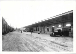 Photo SNCF Gare Nevers Quai PV Après Reconstruction Seconde Guerre Mondiale WW2 22 Mars 1947 - Trains