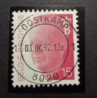 Belgie Belgique - 1992 - OPB/COB N° 2450 ( 1 Value ) Koning Boudewijn Type Olyff  - Obl. Oostkamp - Gebruikt