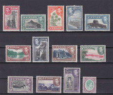 CEYLON 1938, SG# 386-397, CV £85, Part Set, KGVI, MH/MNH - Ceylan (...-1947)