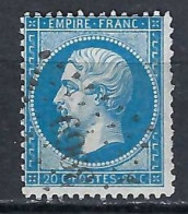 FRANCE  PC Des GC Ca.1862: Le No 3969 (Tonnay-Charente) Sur Y&T 22 - 1862 Napoleon III