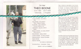 Theo Boone, Diksmuide 1950, Hooglede 2009. Foto Paard - Décès