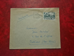 Lettre / Carte   1956      SAAR  SAARBRUCKEN FLAMME LUFTPOST BRINGT - Other & Unclassified