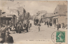 Finistère :  BREST :  Vues   Rue De Paris , Tramway  Byrrh - Brest