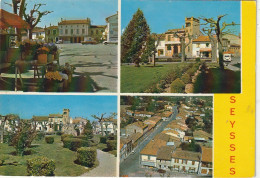 MO 17-(31) SEYSSES  - CARTE MULTIVUES COULEURS : PLACE DE L' EGLISE , RUE DU GENERAL DE GAULLE - 2 SCANS - Andere & Zonder Classificatie