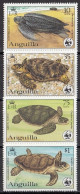 ANGUILLA 541-544,unused,WWF 3 - Turtles