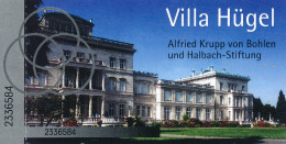 BRD Essen Eintrittskarte 2024 Villa Hügel Alfred Krupp Ausstellungen - Tickets - Vouchers