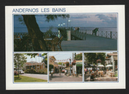 ANDERNOS 15 (33 Gironde) Vues Diverses De La Ville - Multivues - Commerces Et Terrasse De Café - Andernos-les-Bains