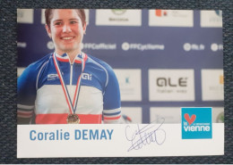 Autographe Coralie Demay Championne De France - Cycling