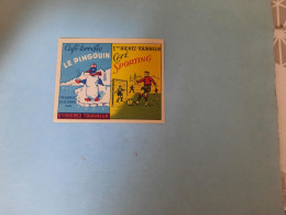 Vintage Matchbox Label Cafe Sporting - Oud Luciferetiket Cafe Sporin - Luciferdozen - Etiketten