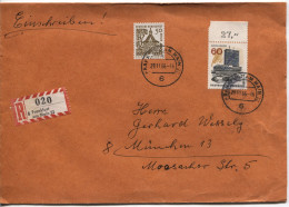 Berlin # 246,260 Ellwangen, Europa-Center Einschreibebrief Frankfurt 29.11.66 - Covers & Documents