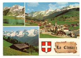 La Clusaz ,vue Générale Avec La Chaîne Des Aravis, Lac Des Confins - La Clusaz