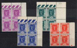 YV 322 à 325 N** MNH Luxe En Blocs De 4 , Exposition De Paris , Cote 48+ Euros - Unused Stamps