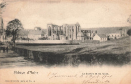 BELGIQUE - La Sambre  Et Les Ruines - 'Abbaye D'Aulne - Vue Générale - Animé - Carte Postale Ancienne - Thuin