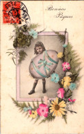 Carte    -   Bonnes Pâques , Enfants  , Oeufs   AQ936 - Ostern