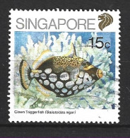 SINGAPOUR. N°558 Oblitéré De 1989. Poisson. - Fishes