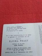 Doodsprentje Elvira Praet / Kalken 23/8/1897 Lokeren 11/6/1975 ( Leon Naudts ) - Religion &  Esoterik