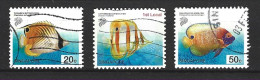 SINGAPOUR. Timbres Oblitérés De 2001. Poissons. - Fische