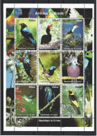 Guinée Rep. 1998 Birds  Sheet  Y.T. 1473/1481(0) - Guinée (1958-...)