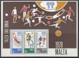 MALTA  Block  5, Postfrisch **, Fußball-Weltmeisterschaft, Argentinien 1978 - Malta