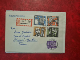 Lettre / Carte   1957  SAARBRUCKEN DEUTSCHE BUNDESPOST SAARLAND RECOMMANDE - Briefe U. Dokumente