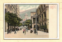 CPA  CHINE CHINA HONGKONG RUE ANIMEE CLOCK TOWER FROM BLAKE PIER Old Postcard - China