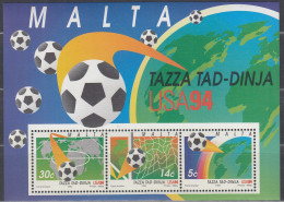 MALTA  Block 14, Postfrisch **, Fußball-Weltmeisterschaft, USA, 1994 - Malta
