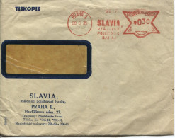 Böhmen Und Mähren Absenderfreistempel Vorläufer 20.6.39 Praha Slavia Versicherung - Lettres & Documents